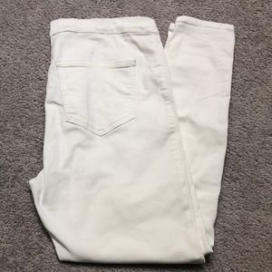 TopShop white jeans, size 34